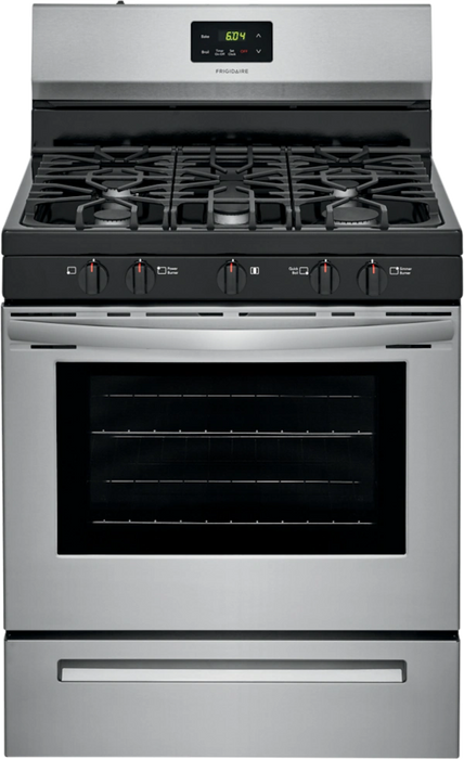 30" 5.3CF Gas Range Free Standing Stainless Steel  - FRIGIDAIRE (FCRG3052BS)