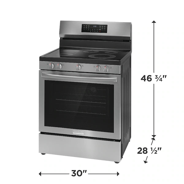 30" Electric Range with No Preheat + Air Fry - FRIGIDAIRE GALLERY (GCRE3060BF)