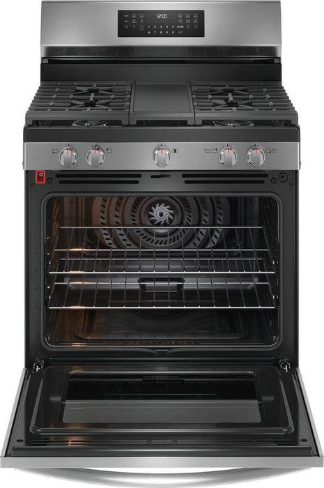 30" Gas Range with No Preheat + Air Fry Stainless Steel - FRIGIDAIRE GALLERY (GCRG3060BF)