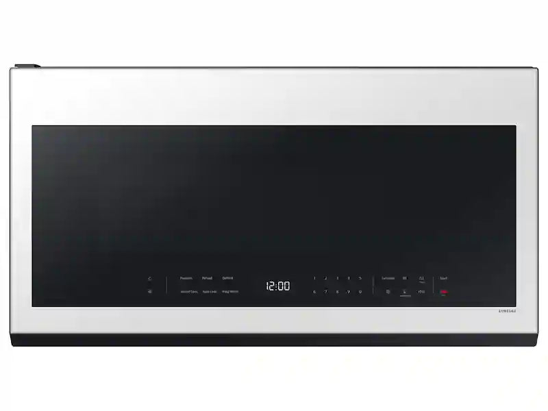 Bespoke 2.1 cu. ft. Over-the-Range Microwave with Wi-Fi in White Glass - SAMSUNG (ME21DG6300SR)