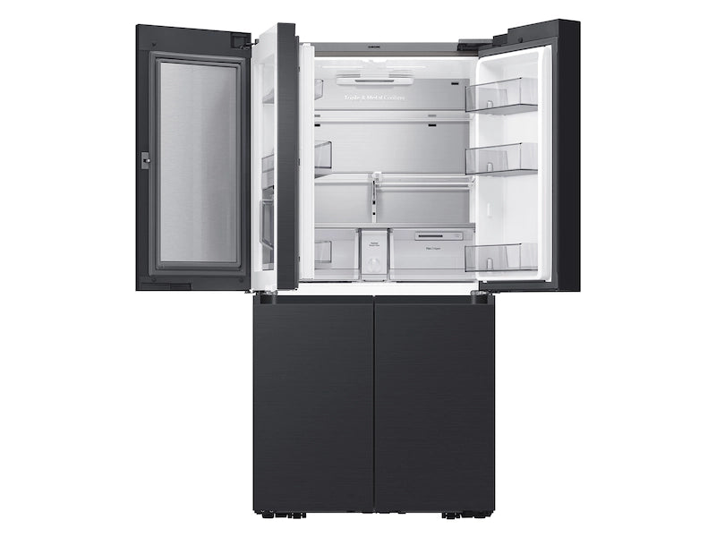 Bespoke Counter Depth 4-Door Flex™ Refrigerator (23 cu. ft.) in Matte Black Steel -SAMSUNG (RF23A9675MT)