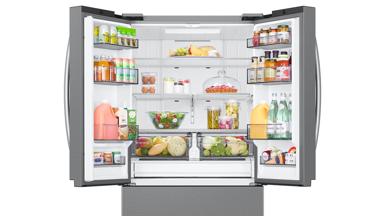 32 cu. ft. Mega Capacity 3-Door French Door Refrigerator with Dual Auto Ice Maker in Stainless Steel - SAMSUNG (RF32CG5100SRAA)