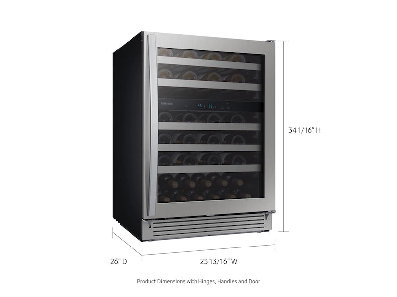 51-Bottle Capacity Wine Cooler in Stainless Steel - Samsung (RW51TS338SR)