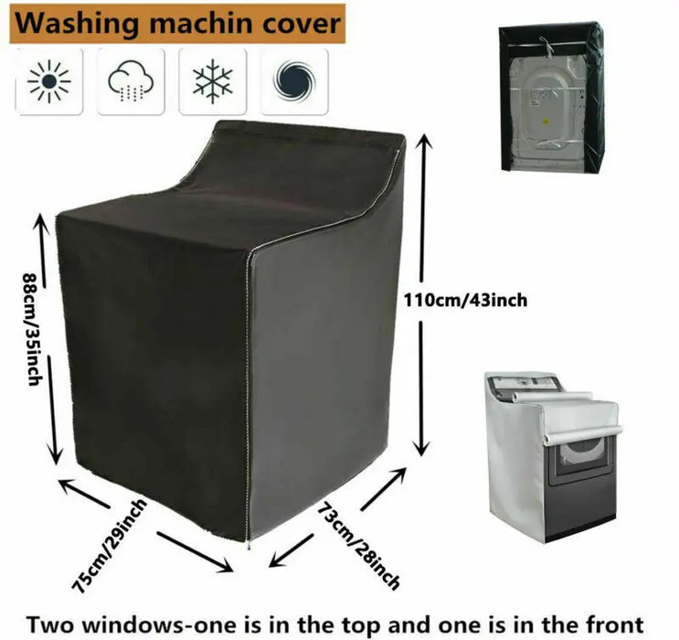 Wasing Machine and and Dryer Protector Black (116139888990)