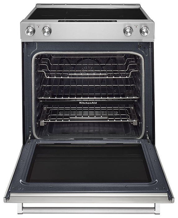 30" ELEMENT ELECTRIC CONVECTION SLIDE-IN RANGE 7.1CF OVEN (KSEB900ESS)